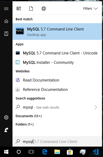 MySQL command line client